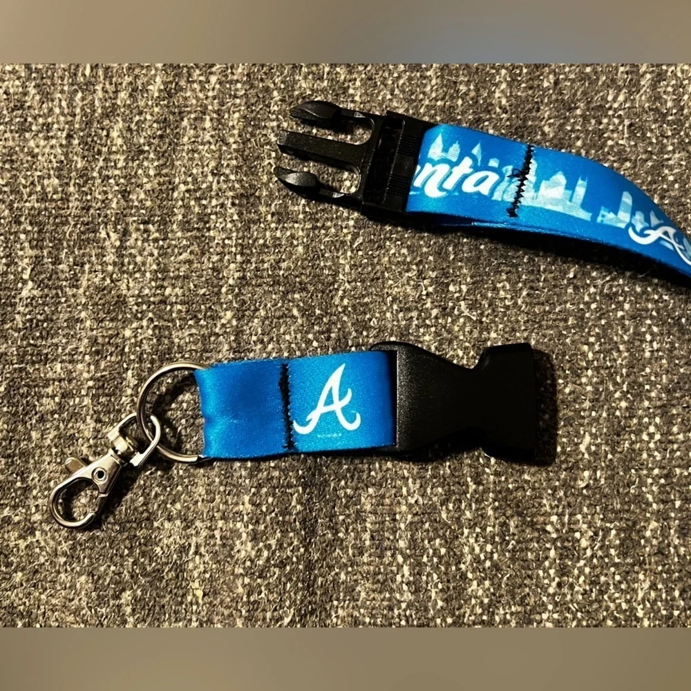 Atlanta Braves Keychain Detachable Lanyard